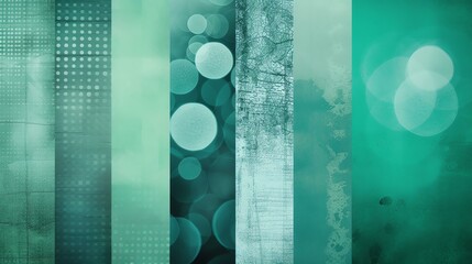 Abstract background with green and blue colors. It is a combination of different textures and...