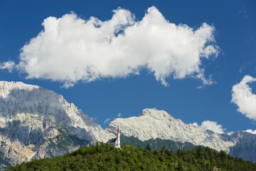 Wallfahrtskirche Maria Locherboden, Mieminger Kette, Inntal, Tirol, Österreich