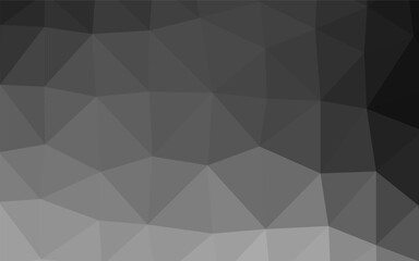 Dark Silver, Gray vector low poly layout.