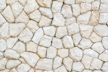Gray stone wall background,White masonry wall texture,copy space.