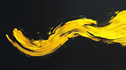 Yellow and black abstract background. 3D rendering.