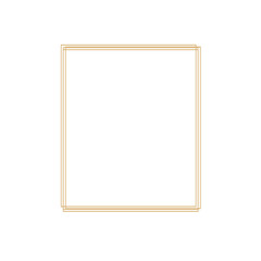 Square golden frame