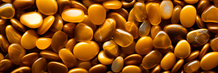 gold pebbles super macro сreated with Generative Ai