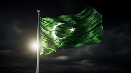 Pakistan Flag with Background - Pakistan Independence

