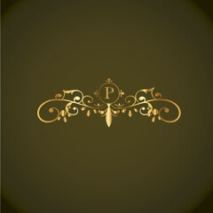 Web Creative Initial letter p logo design with modern business vector template. Creative isolated p monogram logo design