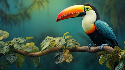 Fototapeta premium Vibrant Avian Beauty