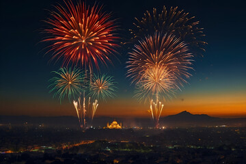 Fireworks for Mexican Independence Day 1