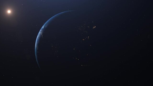 Cinematic Earth Zoom: Europe Region in Stunning 4K ProRes 422 HQ