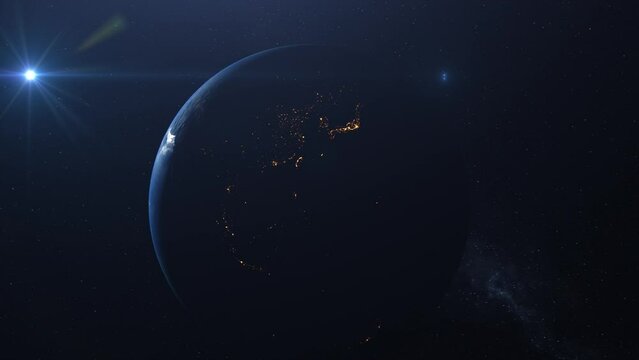 Cinematic Earth Zoom: Gulf Region in Stunning 4K ProRes 422 HQ