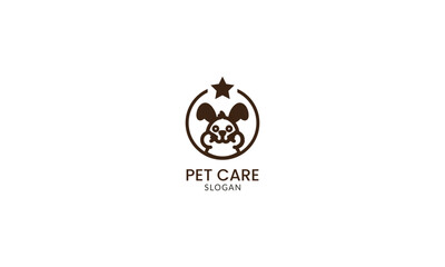pet care's playfulness portrayed in vibrant vector logo design.