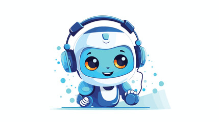 Robot icon. Chat Bot sign for support service 