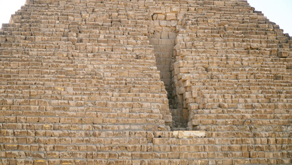 Menkaure Pyramid. The Smallest of the Pyramids of Giza, Egypt.