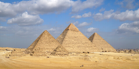 Pyramids of Giza in Cairo Egypt
