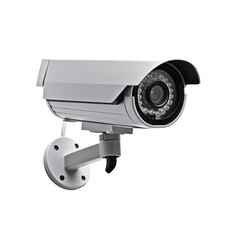 Security camera isolated on white or transparent background