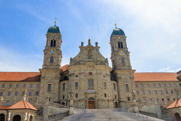 Fototapeta na wymiar Benedictine Abbey of Einsiedeln in Switzerland