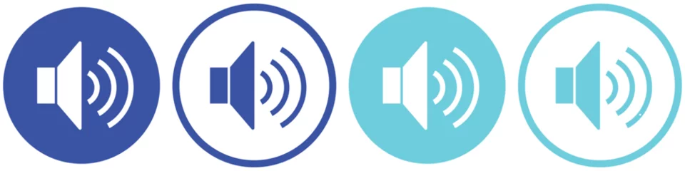 Foto op Plexiglas Speaker icon vector. volume sign and symbol. loudspeaker icon. sound symbol. collection of volume icons  © Firman