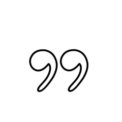 quotation marks line icon