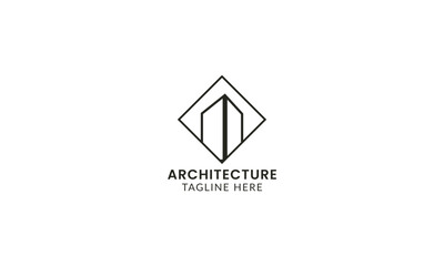 Sleek house emblem representing architectural excellence and innovation.