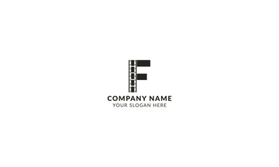 A minimalist latter F timeless logo symbolizing simplicity and elegance with clean lines and road proportions.