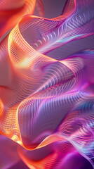 Abstract colorful waves in motion, vibrant background