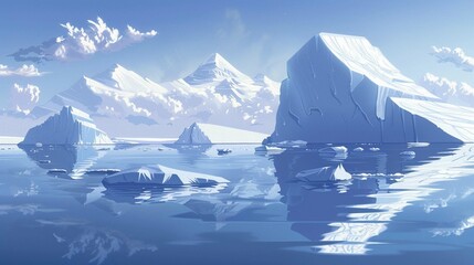 Arctic Icebergs 