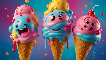 cartoon cute ice creamdesign