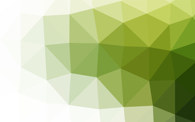 Light Green vector abstract polygonal layout.