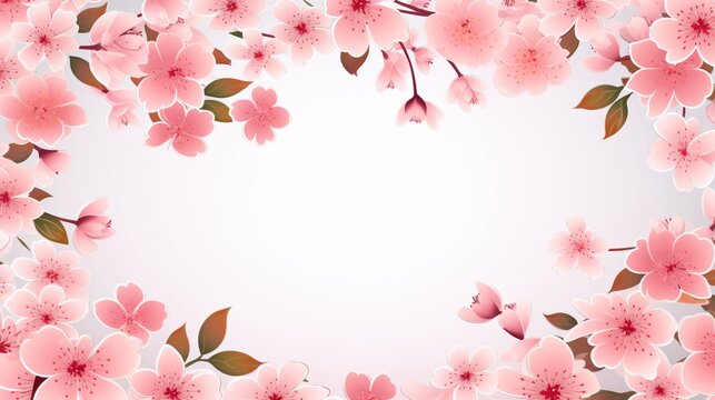 a pink flowers on a white background