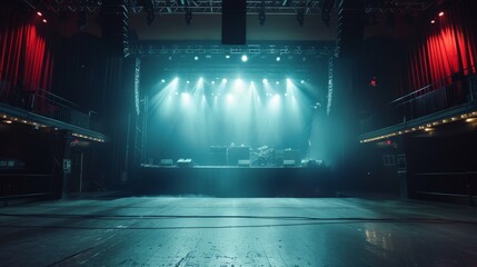 Empty Stage Before A Concert