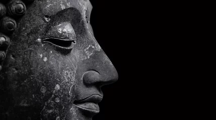 Foto op Plexiglas Estatua de Buda en piedra © VicPhoto