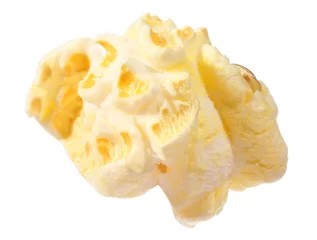 Foto op Aluminium Kernel of tasty fresh popcorn isolated on white © New Africa