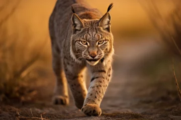 Gordijnen Stealthy Gaze: The Majestic Lynx © bernd77