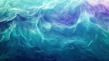 Fototapeta na wymiar Abstract Ocean Waves in Hues of Blue and Purple at Dusk