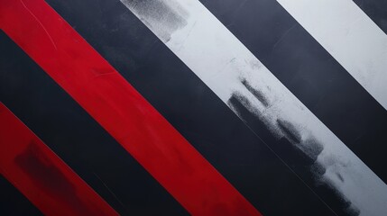 Abstract View of Red and Black Striped Surface With Textural Details
