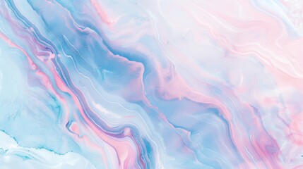 Fototapeta na wymiar Soft Pastel Marble Design in Pink, Blue, and Lavender