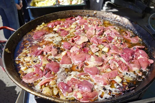 Roasted liver in a pan the natural way