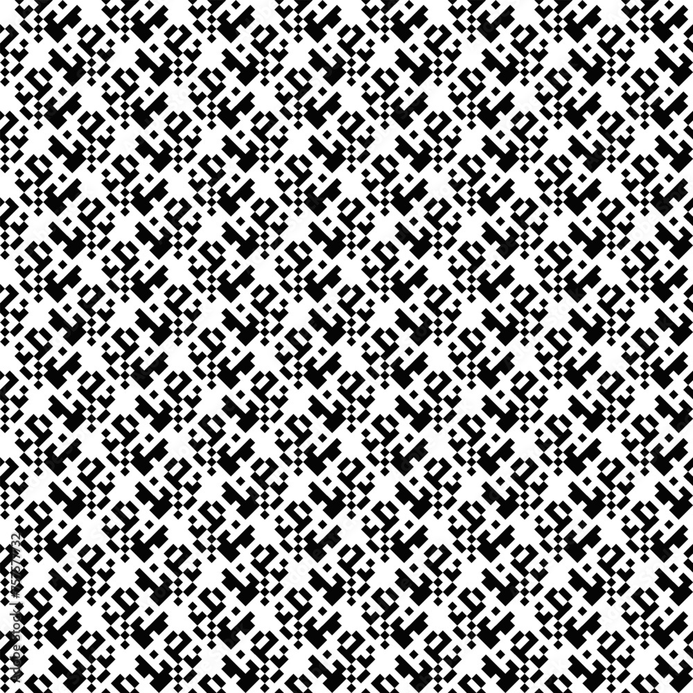 Poster seamless diagonal random monochrome geometric pattern background design - abstract repetitive repeat