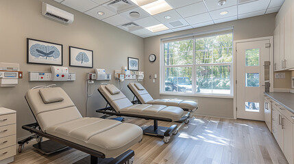 Inside hospital blood taking room: where donors contribute to life-saving efforts