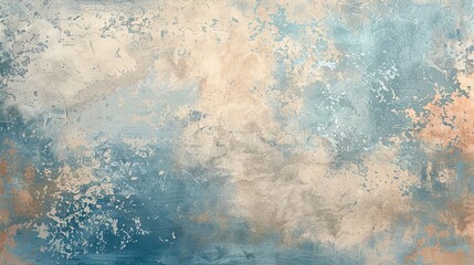 Gentle powder blue and tan textured background, representing calmness and stability.
