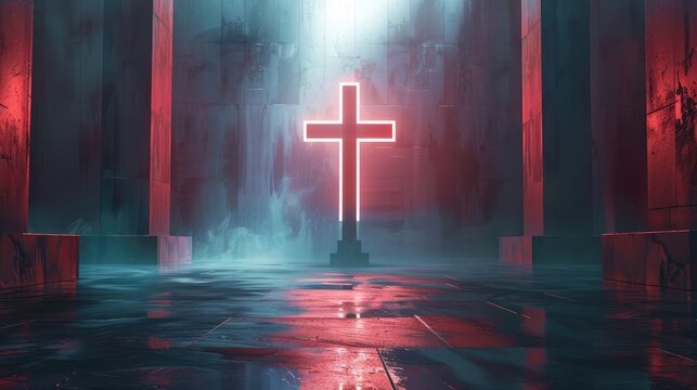 Background image for the church office: The Cross symbol of God