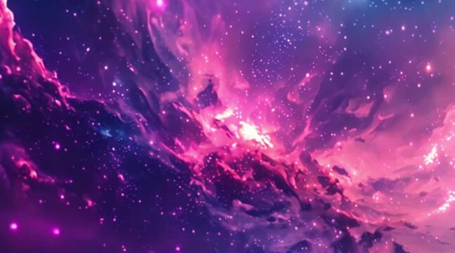 Nebula and galaxy in outer space Abstract cosmos background
