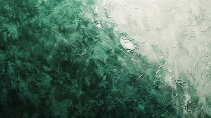 Foto op Canvas Lush emerald and ivory textured background, symbolizing richness and cleanliness. © furyon