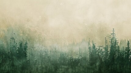 Lush forest green and beige textured background, symbolizing renewal and simplicity. - obrazy, fototapety, plakaty