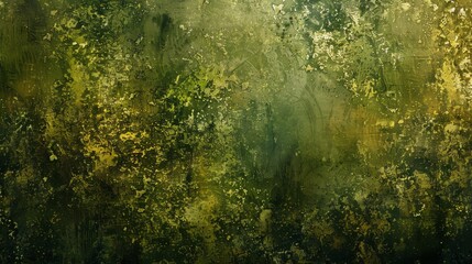 Lush moss green and gold textured background, representing growth and prosperity.