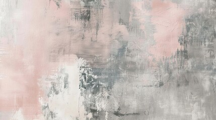 Obraz na płótnie Canvas Muted dove grey and blush pink textured background, evoking subtlety and warmth.