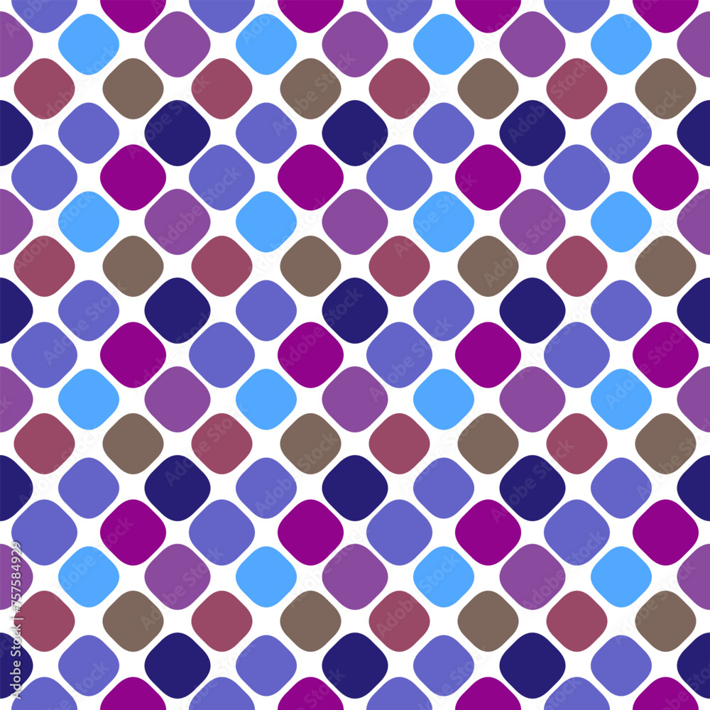 Poster abstract seamless square pattern background - repeating colorful geometrical vector graphic design