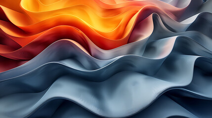 Obraz premium Vibrant abstract 3D wallpaper featuring colorful shapes, ideal for futuristic design concepts