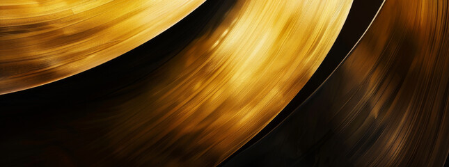 abstract background with luxurious golden swirl and a sleek black contrast, capturing the dynamic interplay of light and shadow