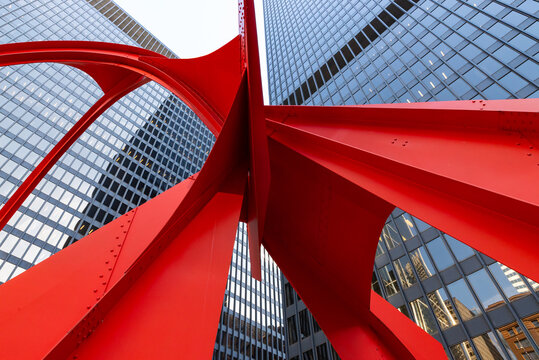 Art installation in Federal Plaza.