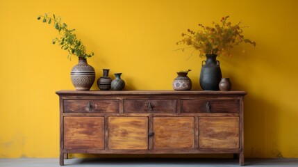 Timeless Elegance Vintage Decor on Wooden Dresser